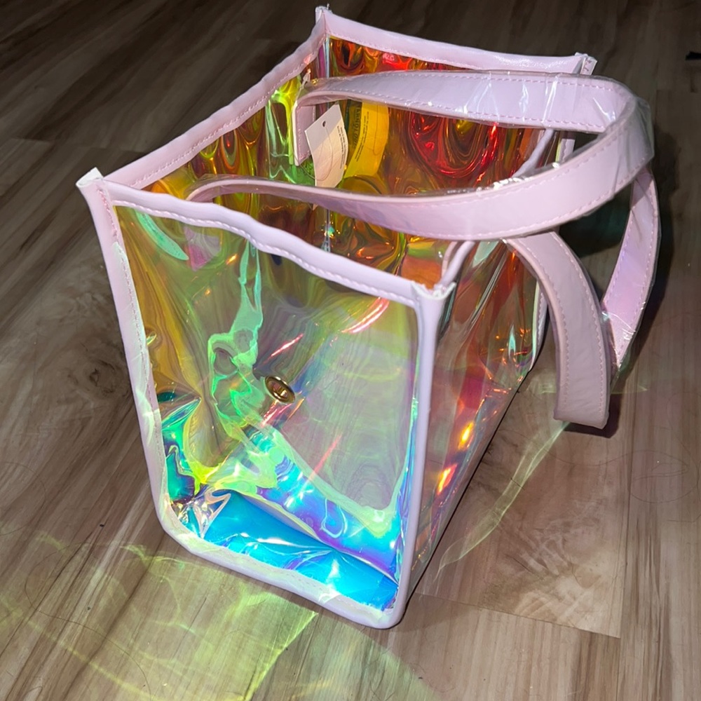 Pink clear tote 💕 ✨